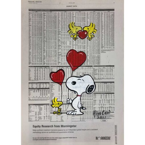 Alida Cahi - Snoopy and Woodstock with hearts