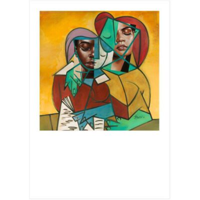 Johan Alberts - Adah and Baako in this pop art based off Picasso's "Two Girls Reading"