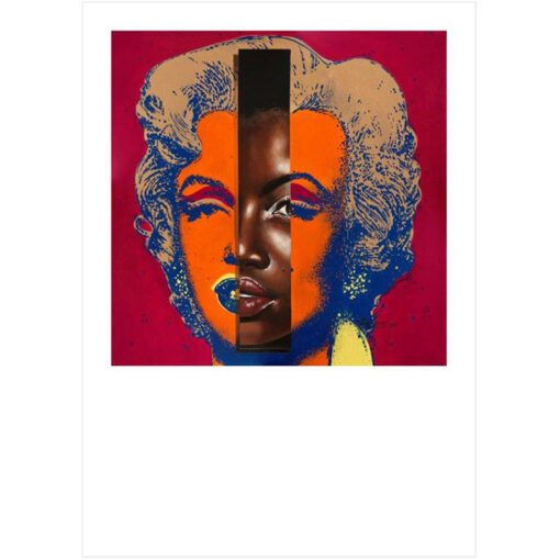Johan Alberts- Folami and Marylin united in this pop art based off Andy Warhol's Marylin pop art portrait