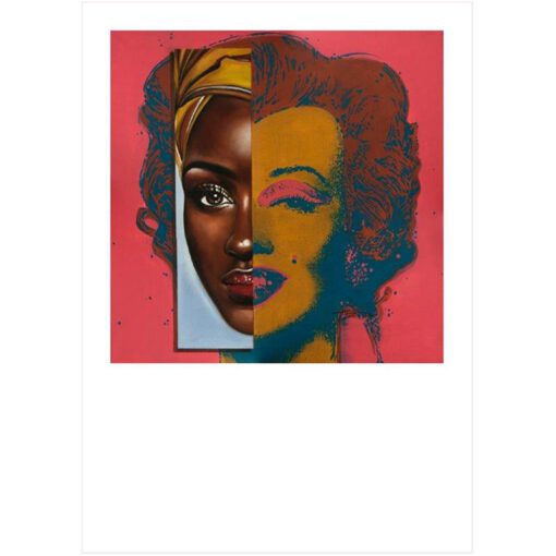 Johan Alberts - Rehema and Marylin united in this pop art based off Andy Warhol's "Marylin" pop art portrait.