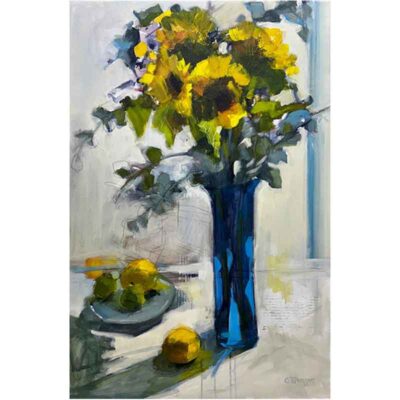 Claudia Traegus - Sun Through the Blue - Sunflowers
