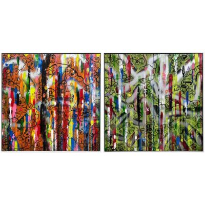 Gavin Larkin - Alphabet Abstract (Diptych)